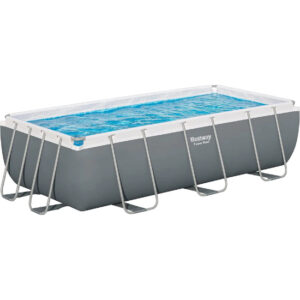 Bestway 4.04M X 2.01M X 1.00M RECTANGULAR POOL SET (Pool, Filter Pump(220-240V), Ladder, Chemconnect Dispenser, Compatible with Cartridge 58094(?)220-240V) 56441 (Installation Not Included)