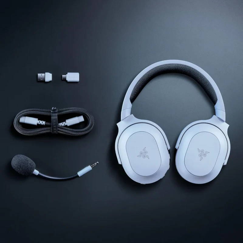 Razer Barracuda X Chroma Wireless/Bluetooth Multi-Platform Gaming Headset Compatible with PC, PS4/PS5, Switch - White RZ04-05220200-R3M1 - Image 4