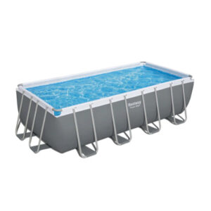Bestway 4.88M X 2.44M X 1.22M RECTANGULAR POOL SET (Contents:Pool, Filter Pump(220-240V), Ladder, Cover, Chemconnect Dispenser, Compatible with Cartridge 58094(II)220-240V) 56670 (Installation Not Included)