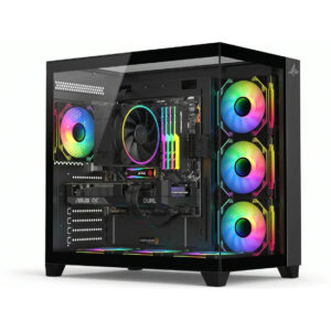 Custom Gaming PC Intel Core i5-14400F, RTX 5060 8GB, 16GB RAM DDR5 6400MHz, 500GB SSD, SHARX With 7 Fans Black, Windows 11 Pro
